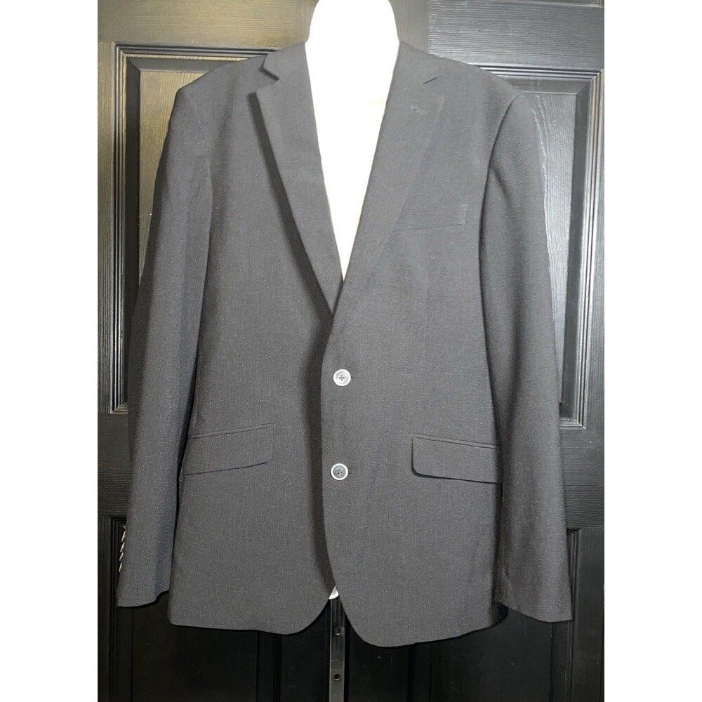 The Savile Row Company Hoxton Blazer 40R Charcoal Quiet Luxury Old Money Suit 2B